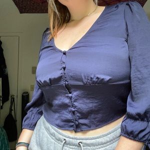 american eagle satin top